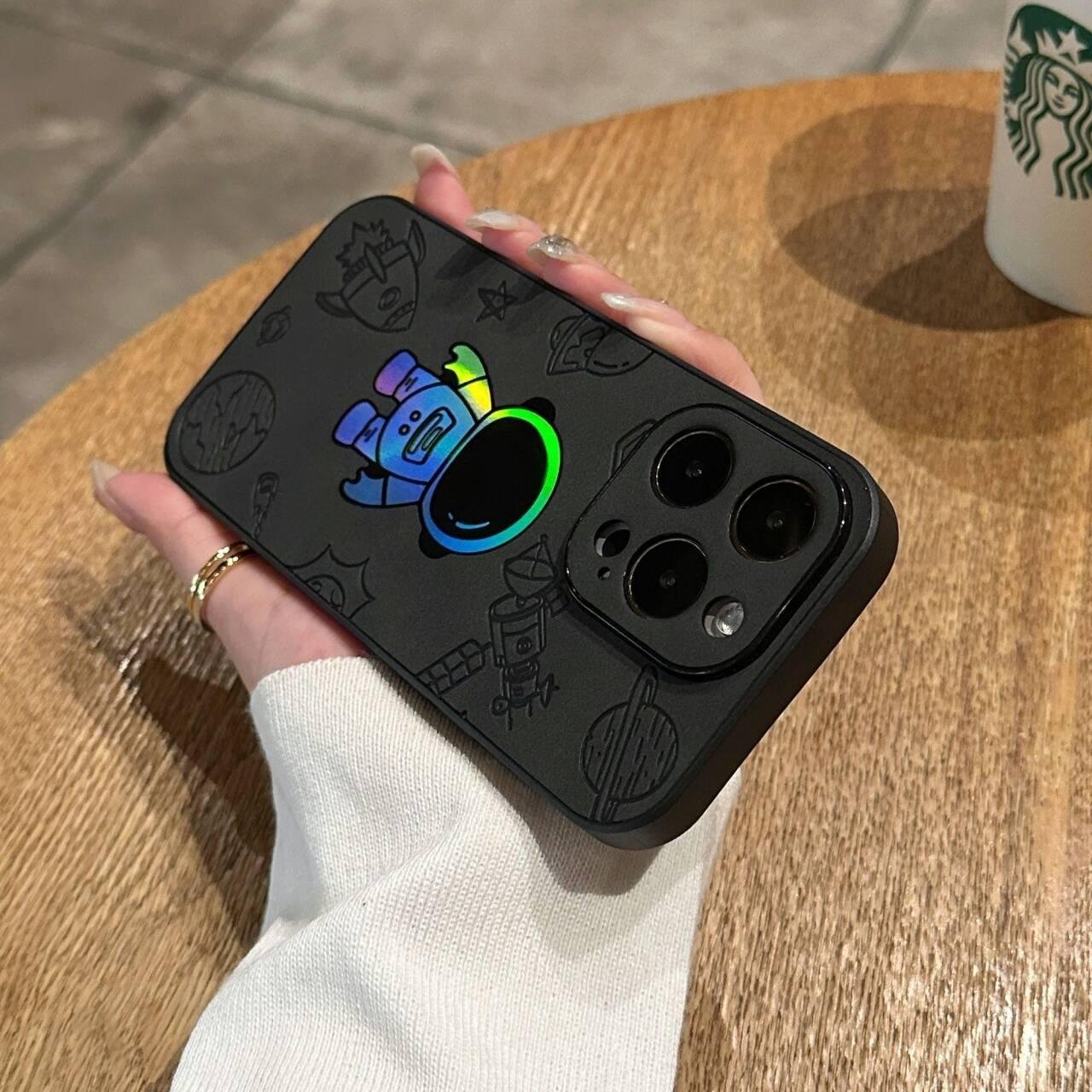 Laser Astronaut iPhone Case - Image 3