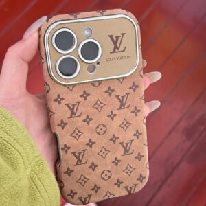 Classic Letters Leather iPhone Case