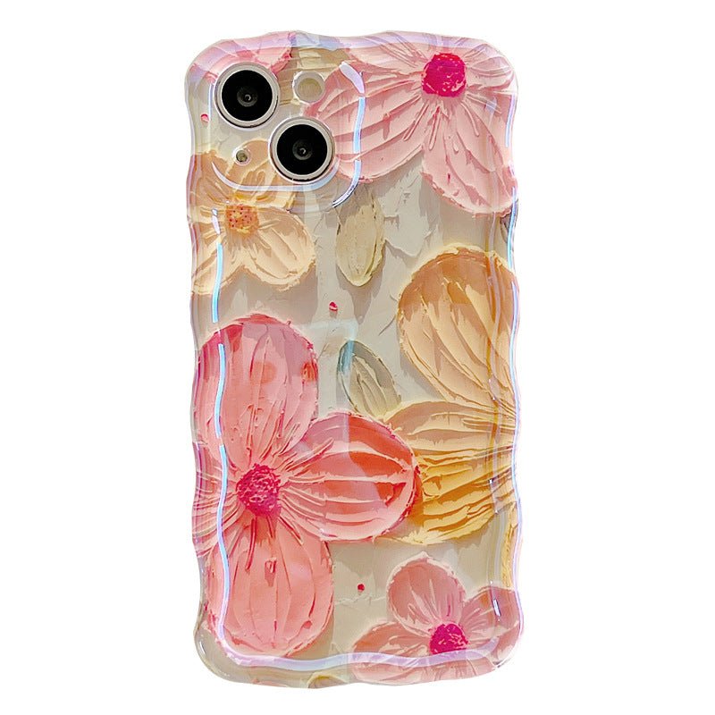 Oil Painting Flower iPhone Case - Image 4