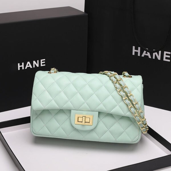 2026 New Rhombus Chain Bag Premium Women’S Bag Fashion Versatile Leather Shoulder Portable Messenger Bag