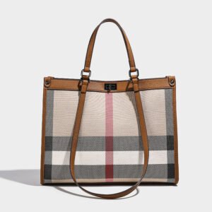 Leather Bag 2026 New Fashion Plaid Large-Capacity Shoulder Bag High-End Handbag Women'S Extra-Large Bag Tide