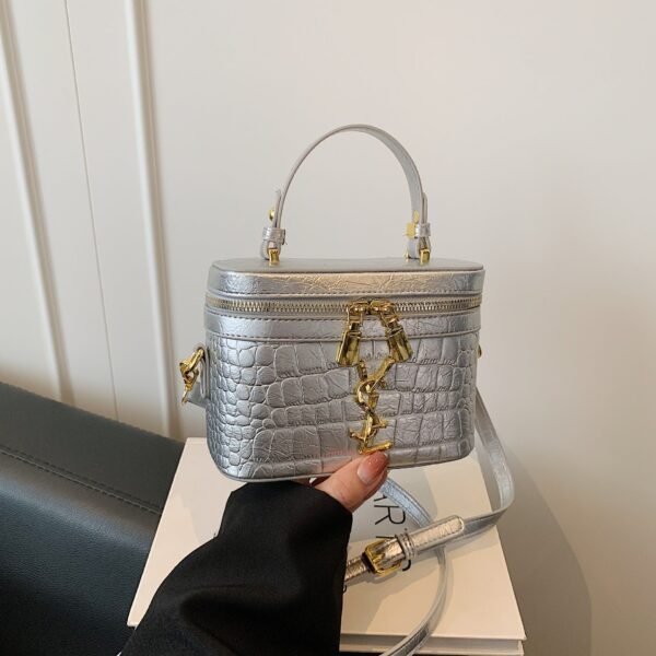 Light Luxury Premium Poplar Forest Portable Box Bag Bags Stone Pattern Rhombus Small Square Bag Premium Shoulder Messenger Bag