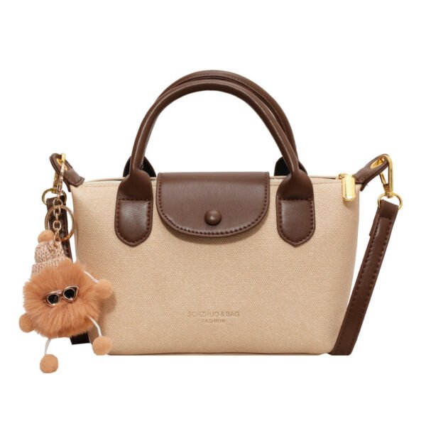 Simple Dumpling Bag New Dragon Bags Xiang High-End Texture Hand-Spliced Shoulder Messenger Bag