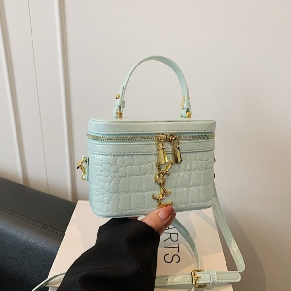 Light Luxury Premium Poplar Forest Portable Box Bag Bags Stone Pattern Rhombus Small Square Bag Premium Shoulder Messenger Bag