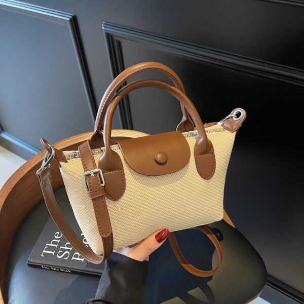 New Niche Design Dumpling Bag Splicing Dragon Bags Xiangchao Versatile Handbag Women’S Contrasting Shoulder Bag