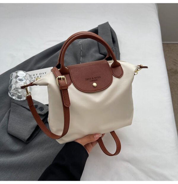 New Light Luxury Dragon Bags Xiang Nylon Splicing Trend Large Capacity Tote Portable Shoulder Messenger Bag