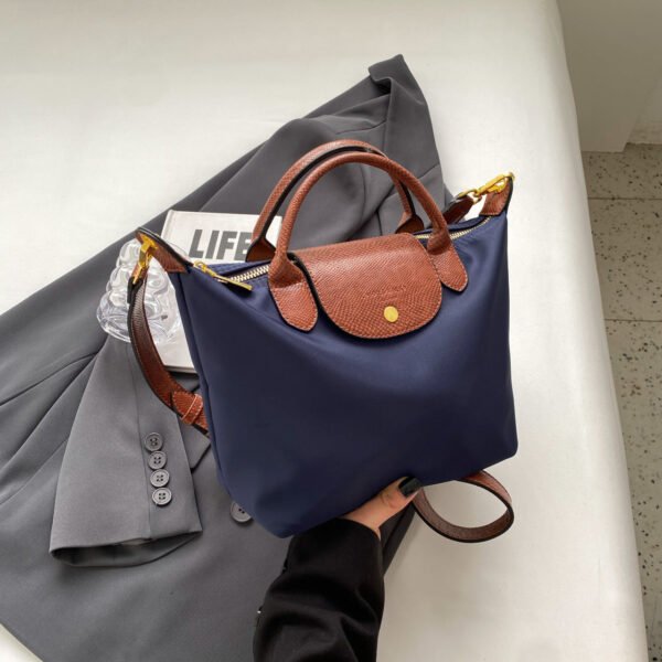 New Oxford Cloth Bag, Dragon Bags, Women’S Texture Fashion Splicing, Dumpling Bag, Simple Handbag