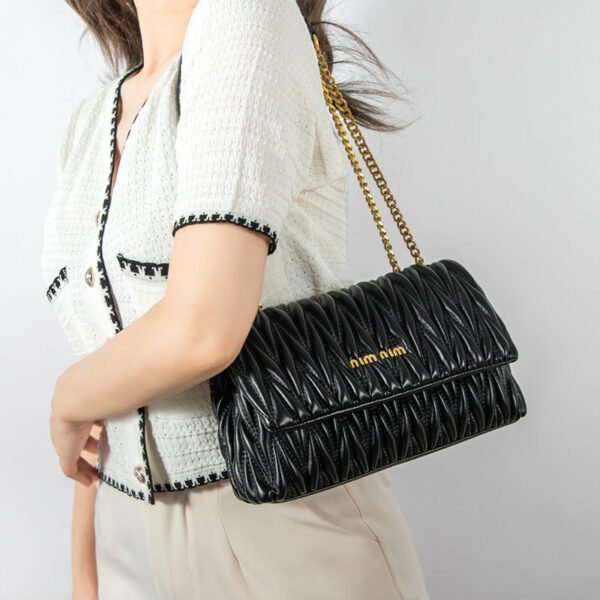 Bag Women 2026 New Folded Underarm Cloud Chain Bag Fashion Versatile Light Luxury Leather Shoulder Crossbody Bag