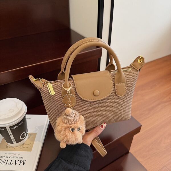 Portable Dumpling Bag, Long Bags, Commuting Splicing, Shoulder Messenger Bag, Light Luxury Trendy Women’S Bag