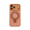 Luxury Rhinestone Magnetic Suction Bracket Protective Case Is Suitable For IPhone17Promax Popular Apple Phones