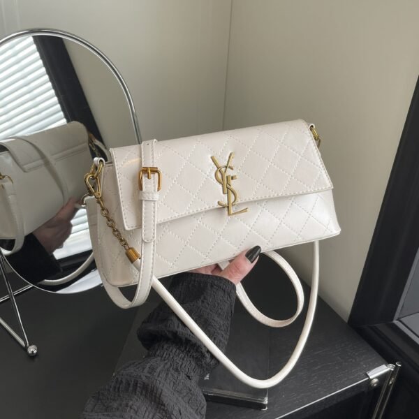 Style Poplar Forest Rhombus Shoulder Bag Women’S Bags Small Fragrant Style Retro Messenger Bag Light Luxury Style Small Square Bag