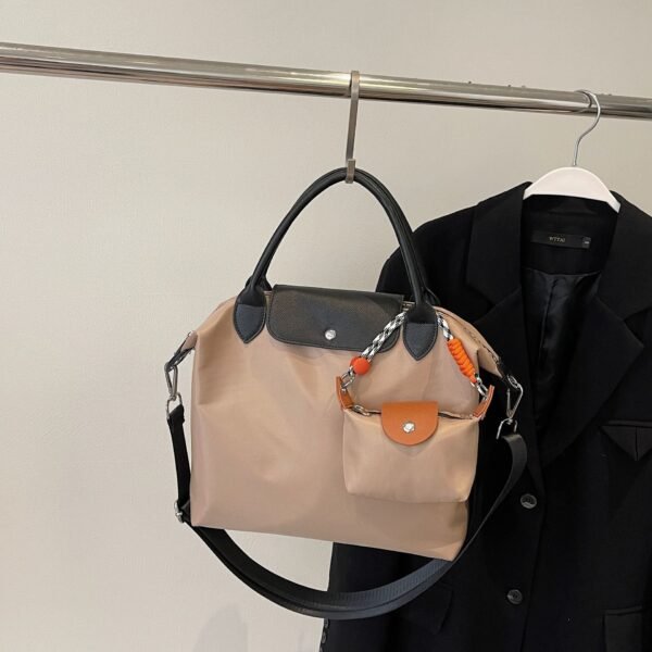 Spring Large-Capacity Hand-Held Dumpling Bags Tide Dragon Bags Xiang Spliced Mother-In-Law Bags Niche One-Shoulder Crossbody Bags