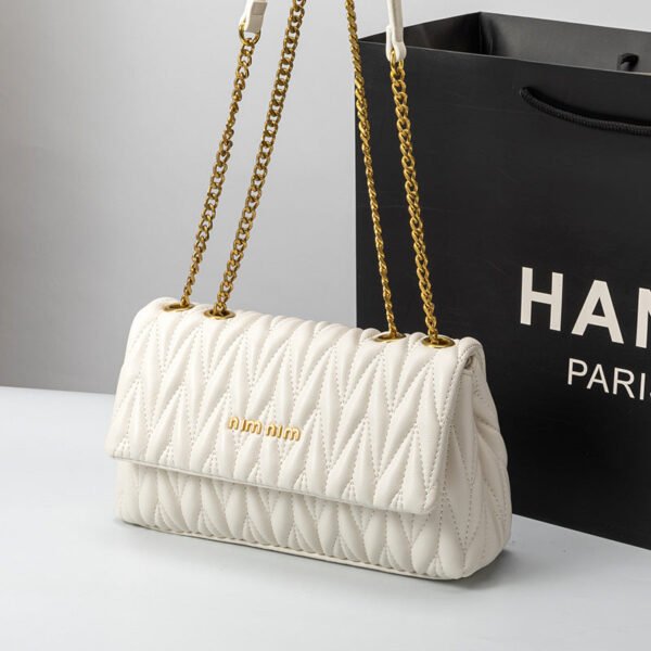 Bag Women 2026 New Folded Underarm Cloud Chain Bag Fashion Versatile Light Luxury Leather Shoulder Crossbody Bag