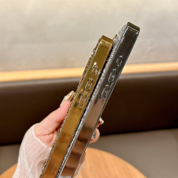 Hot-Selling Electroplated Rhinestone Advanced Sense Applicable To IPhone17Promax Full Diamond Apple 17 Mobile Phone Case New Model