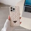 Lambskin Embossed Rhombus Premium Sense Light Luxury Trendy Brand Suitable For IPhone17Promax Anti-Drop Apple Phone Case