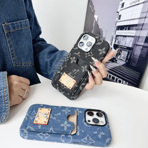 Label trendy card bag for iPhone17Promax and wholesale Apple 16 mobile phone case two-in-one