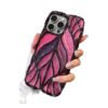 Applicable To IPhone17promax Light Luxury Non-Slip Three-Dimensional Leaves Apple 17 Mobile Phone Case Anti-Drop Explosion