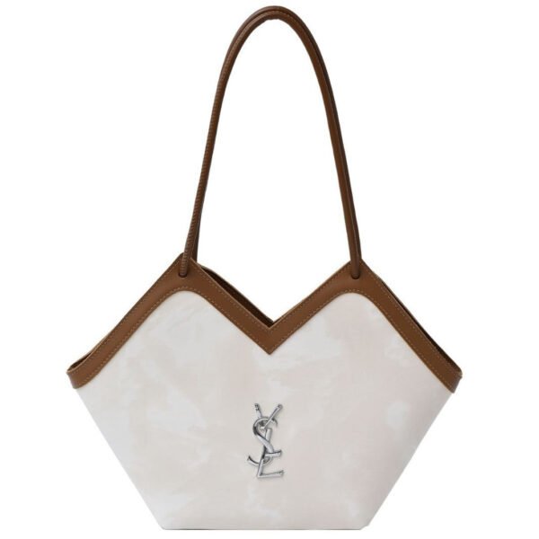 Light Luxury Poplar Forest Tote Bag Large Capacity V-Shaped Commuter Bags Fashion Tide Handbag Shoulder Bag