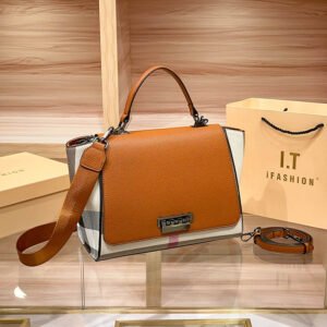 Fashion Large-Capacity Leather Women'S Bags 2026 New Trade Plaid Wing Bags Oblique Span Portable Large Bags