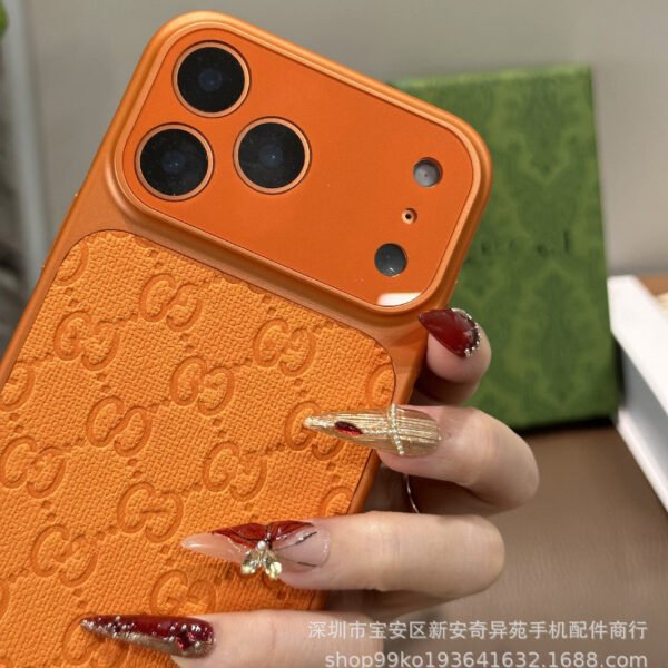 Premium Sense Orange Changes 17 Seconds Mobile Phone Case, Suitable For IPhone17Promax Trendy Brand New Apple 16 Protective Case