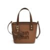 Trend Miu Handbag Embroidery Texture Bucket Bag Fashion Niche Design Commuter Casual Messenger Bag