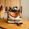 2026 New Mini Lindy Bag Doctor Bag Leather Plaid Women’S Bag Pillow Bag Shoulder Crossbody Handbag