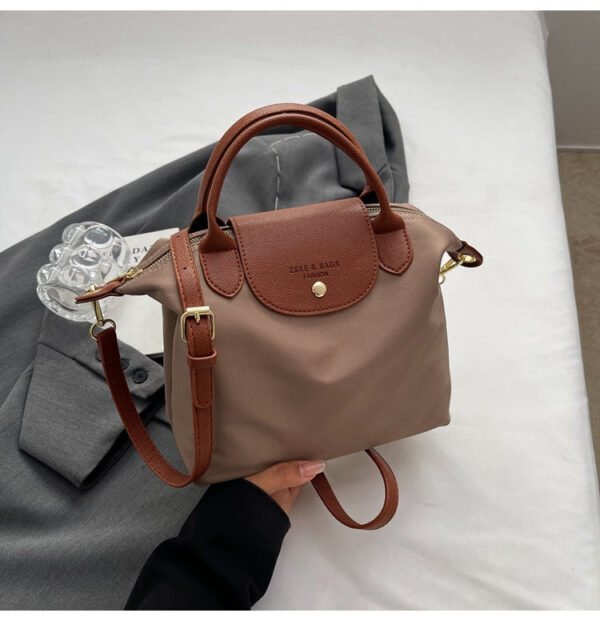 New Light Luxury Dragon Bags Xiang Nylon Splicing Trend Large Capacity Tote Portable Shoulder Messenger Bag