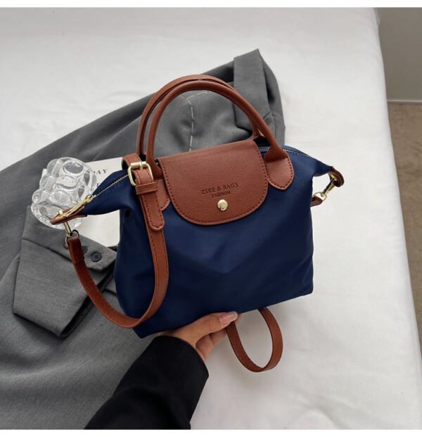 New Light Luxury Dragon Bags Xiang Nylon Splicing Trend Large Capacity Tote Portable Shoulder Messenger Bag