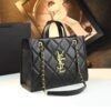 Women’S Bag 2026 New High-End Diamond Chain Shoulder Bag Leather Large-Capacity Commuter Tote Bag Niche Design