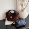 Light Luxury Handbag, Poplar Forest Woolen Wool Shoulder Vegetable Basket Bag, Trade Gas Messenger Bucket Bag