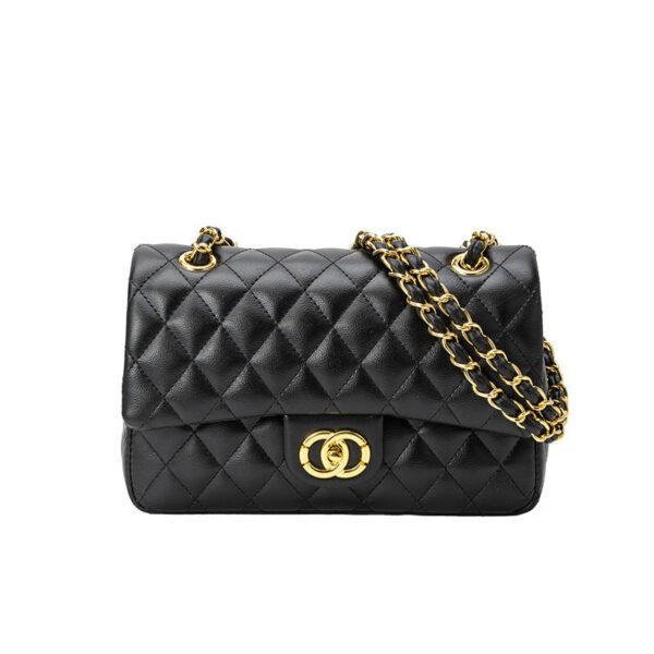 2026 New Chanel CF Classic Versatile Diamond Chain Small Fragrant Women’S Bag Fashionable Leather Shoulder Messenger Bag