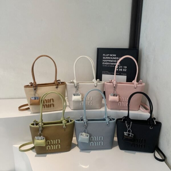 High-End Niche Handbag, Miu Female New Fashion And Versatile Mother Cabbage Basket Crossbody Bag