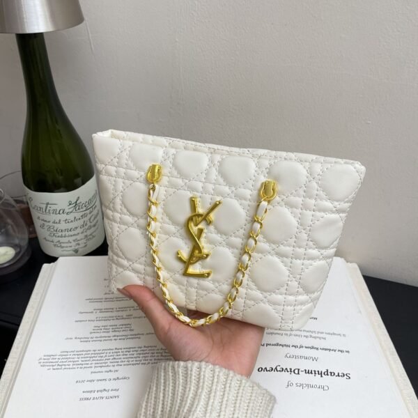 Poplar Forest Messenger Bag Rhombus Chain Light Luxury Style Advanced Shoulder Fashion Trendy Personalized Trade Bucket Bag