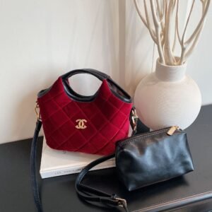 Light Luxury Handbag, Poplar Forest Woolen Wool Shoulder Vegetable Basket Bag, Trade Gas Messenger Bucket Bag