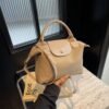 Trendy Oxford Cloth Bag Textured Dragon Bag Xiang Spliced Hand-Held Dumpling Bag Simple Shoulder Crossbody Bag
