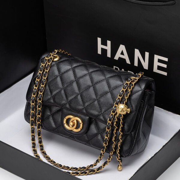 CF Underarm Chain Bag New Diamond Checkered Shoulder Bag Fashionable And Versatile Women’S Bag Leather High-End Crossbody Bag