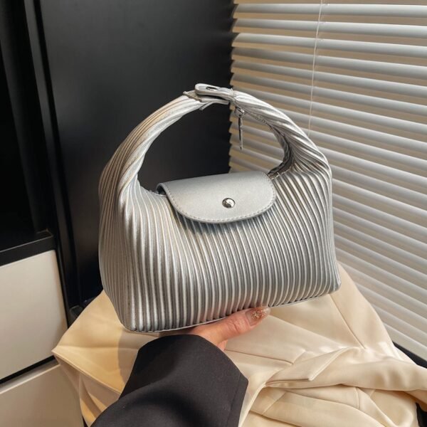 Messenger Bag Women’S Bag New Dragon Bags Xiang Simple Commuting Pleated Trendy Versatile Shoulder Handbag