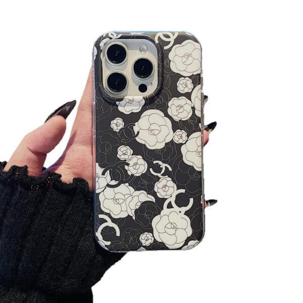 High-end light luxury camellia tide brand small fragrance suitable for iPhone17Promax and Apple 17 mobile phone case