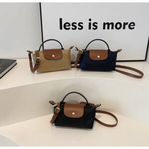 Retro Fashion Versatile Explosion, Dragon Bags Xiang Women'S Bags, One Shoulder Crossbody Hand Carry High-End Nylon Dumpling Bags