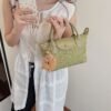 Portable Dumpling Bag, Long Bags, Commuting Splicing, Shoulder Messenger Bag, Light Luxury Trendy Women’S Bag