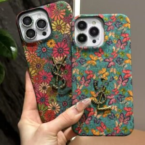 Full Screen Butterfly Retro Cork Advanced Tide Brand Suitable For IPhone17Promax IPhone Case