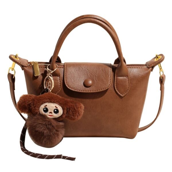 Simple Pleated Pu Dumpling Bag Ins Light Luxury Dragon Bags Xiang Handbag Tide Shoulder Messenger Bag