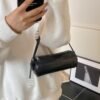 Light Luxury Simple Retro Miu Underarm Cylinder Bag Texture Handbag Single Shoulder Crossbody Versatile Commuter Casual Women’S Bag