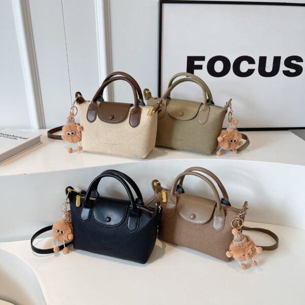 Simple Dumpling Bag New Dragon Bags Xiang High-End Texture Hand-Spliced Shoulder Messenger Bag