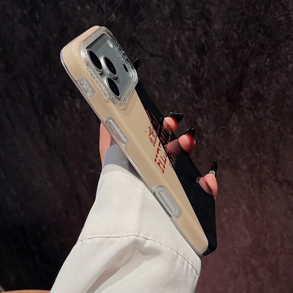 The New Contrasting Color Trendy Brand Mobile Phone Case Is Suitable For IPhone17Promax Light Luxury Glitter Apple 17 Mobile Phone Case.