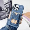 Label trendy card bag for iPhone17Promax and wholesale Apple 16 mobile phone case two-in-one