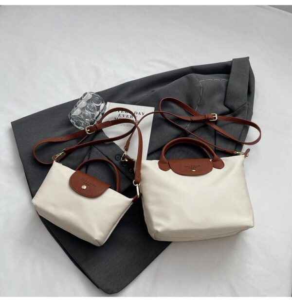 New Light Luxury Dragon Bags Xiang Nylon Splicing Trend Large Capacity Tote Portable Shoulder Messenger Bag