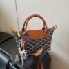 Retro Printed Dragon Bags Xiang Dumpling Bag Trade Tide Old Flower Premium Handbag Fashionable Versatile Shoulder Bag
