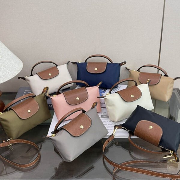 Nylon Cloth Dumpling Bag Long Mini Xiang Handbag Fashionable Versatile Commuter Splicing Shoulder Messenger Bag