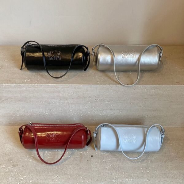 Light Luxury Simple Retro Miu Underarm Cylinder Bag Texture Handbag Single Shoulder Crossbody Versatile Commuter Casual Women’S Bag